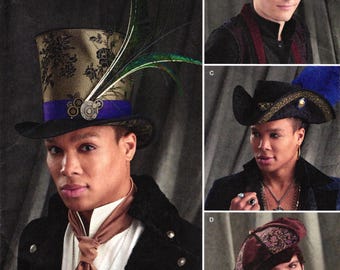 Simplicity 8713 Steampunk Hats Sewing Pattern