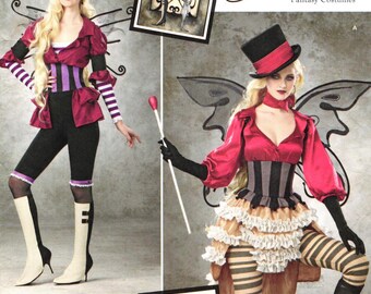Simplicity 1301 Mönster för fantasydräkter, älvor, steampunk och burleska stilar 6-14