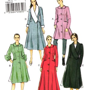 Vogue 9040 Basic Design Sewing Pattern: Collar, Cuff, Sleeve and Length variations