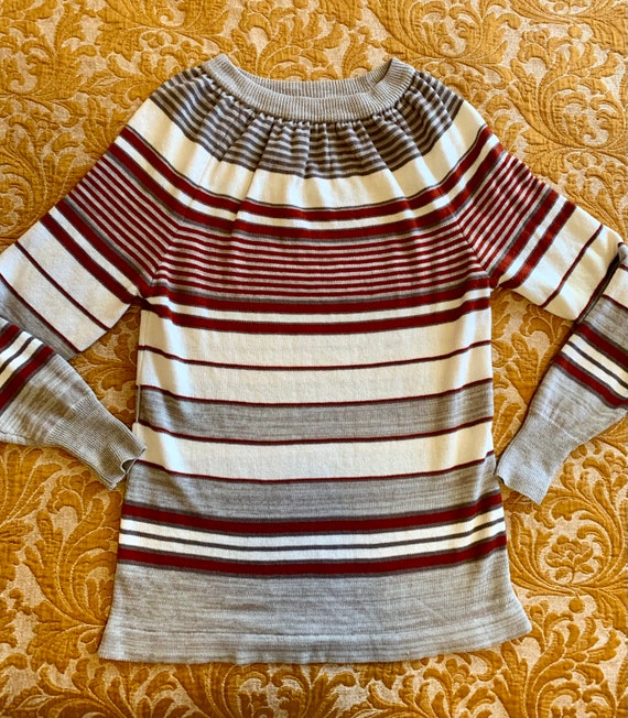 Vintage Late 70s Virgin Acrylic Donn Kenny Stripe… - image 3