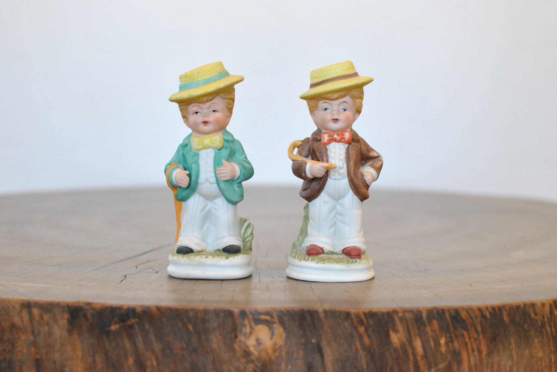 Vintage Set of 2 ceramic figurines ceramic statues home Etsy