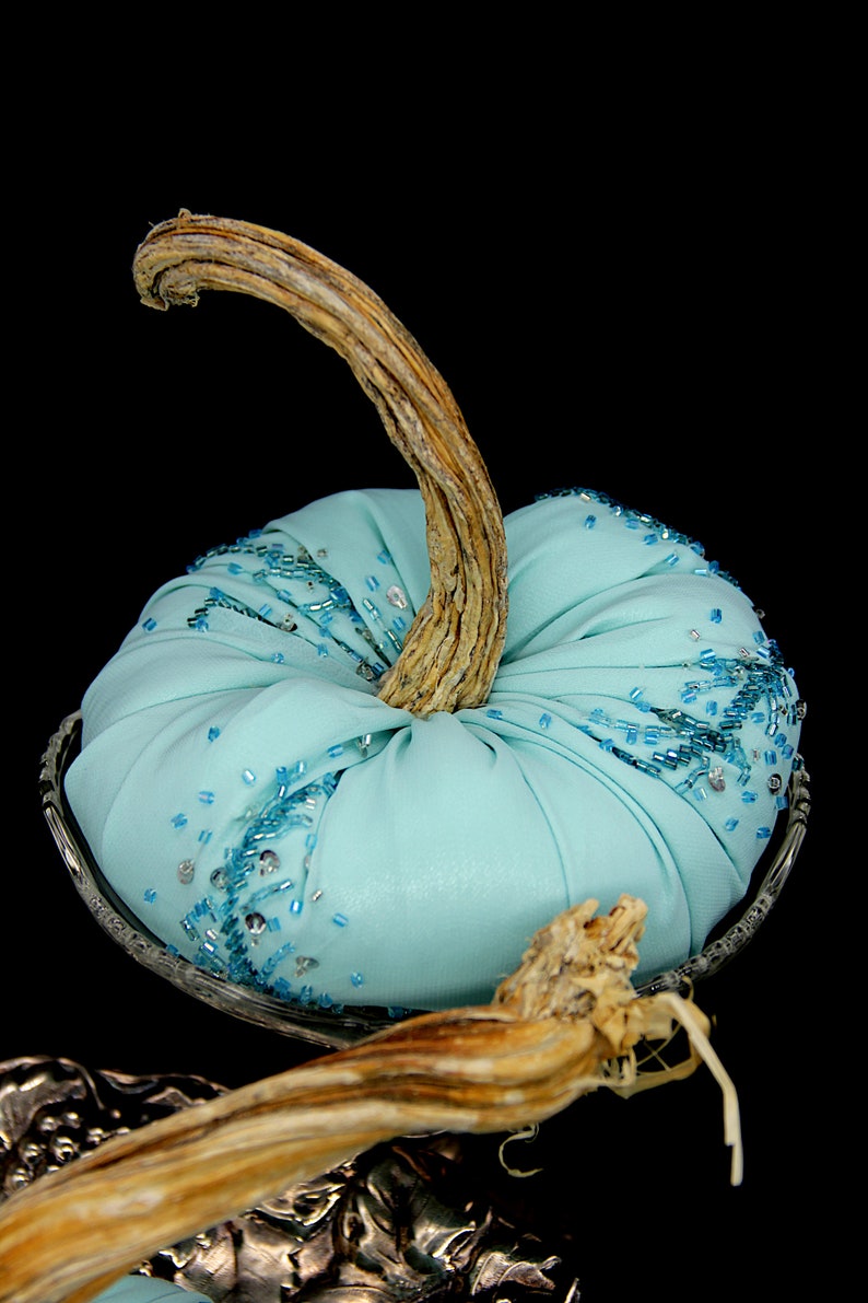 Baby Boy Shower Decor Blue Velvet Pumpkins Aqua Decor Etsy Stitch cross barber marie pumpkins elegant pindiy sept oct