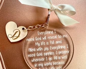 Custom Bridesmaids Keyring Gift/Your Personalized Message/High Quality Acrylic/Custom Wooden Charm