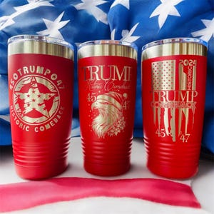 Trump Inauguration Day Isolierbecher, Kaffeetasse, doppelwandig isoliert, TRUMP 2024 Historisches Gedenkgeschenk.