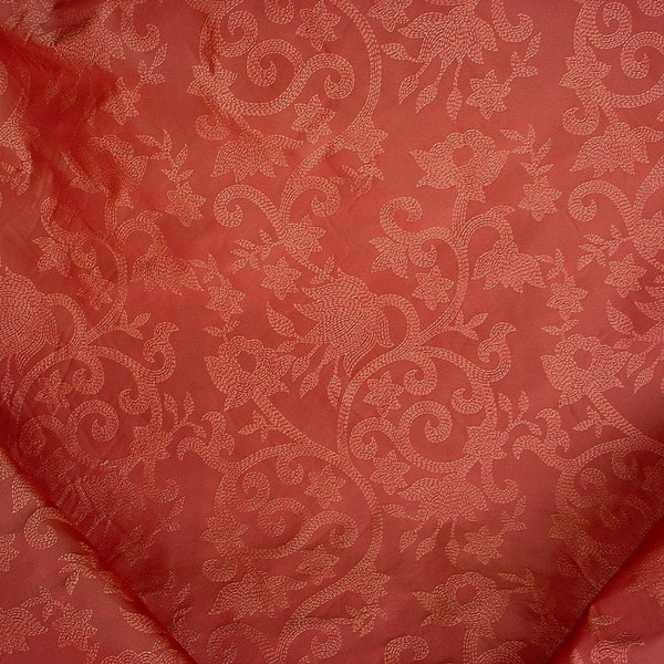 Coral Blush Taffeta Silk Fabric main image 1