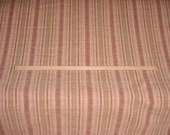 17-5/8 yards Luxurious Cowtan Tout 10976 Colburn Stripe in Poppy - Woven Heavy Cotton Chenille Drapery Upholstery Fabric - Free Shipping