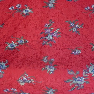 3 yards Rare Ralph Lauren LFY65342F Calton Lees in Laquer Embroidered Silk Linen Upholstery Drapery Fabric Free Shipping image 5