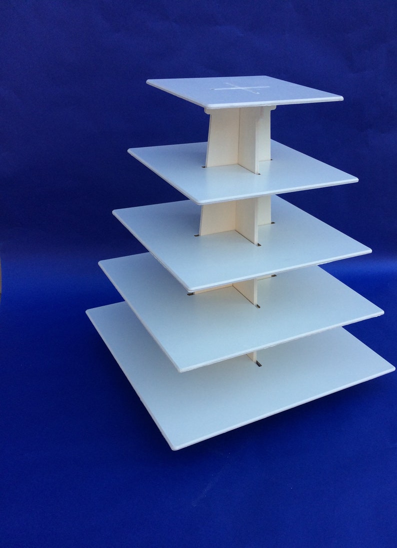 Cupcake Stand 5 Tiers Square Shape Etsy