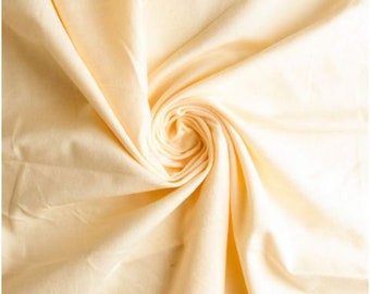 PALE YELLOW  Flannel Fabric, 100% cotton flannel fabric by the yard