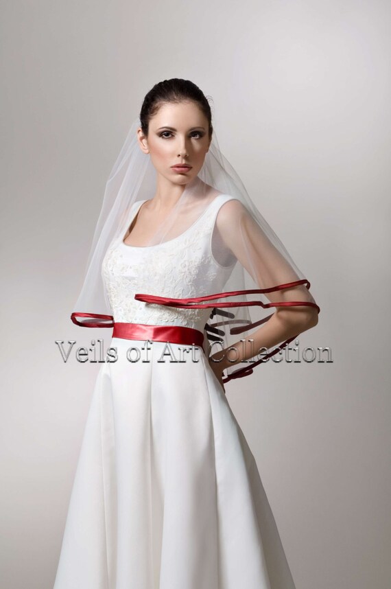 Designer Classic Bridal Elbow Length 2 Tier Veil Style Ve179 Etsy