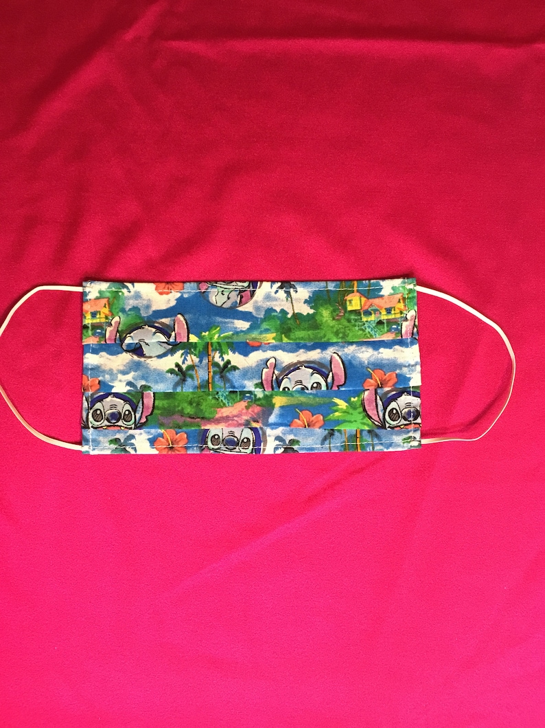 Face Mask Lilo and Stitch Print Mask Stitch Print Face Mask | Etsy