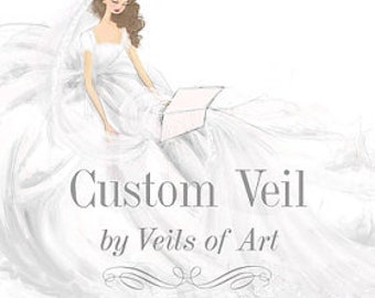 Custom Wedding Veil Soft Tulle /Lace Swatches