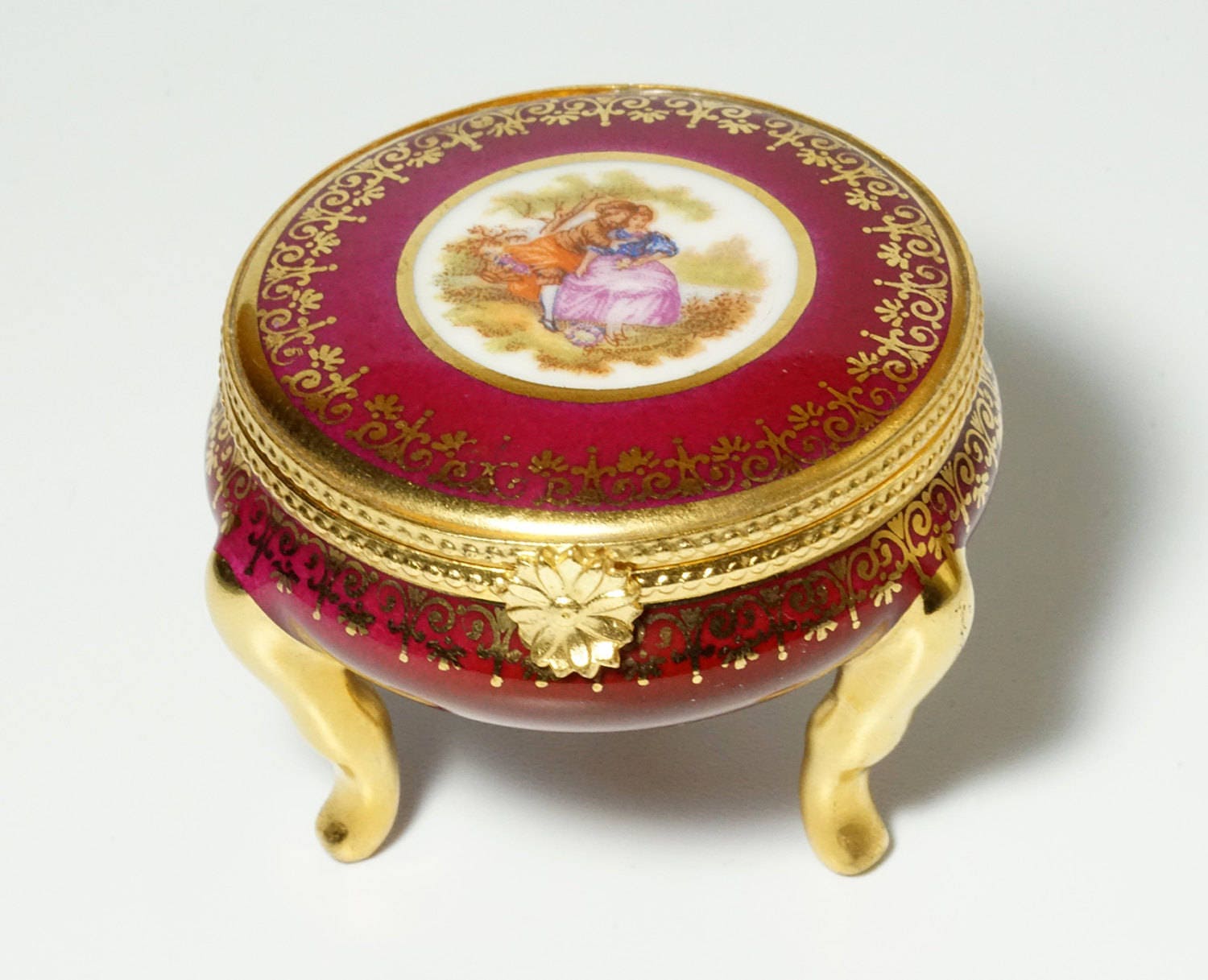 Limoge Trinket Box Limoges Box Limoges Jewelry Box Vanity Etsy
