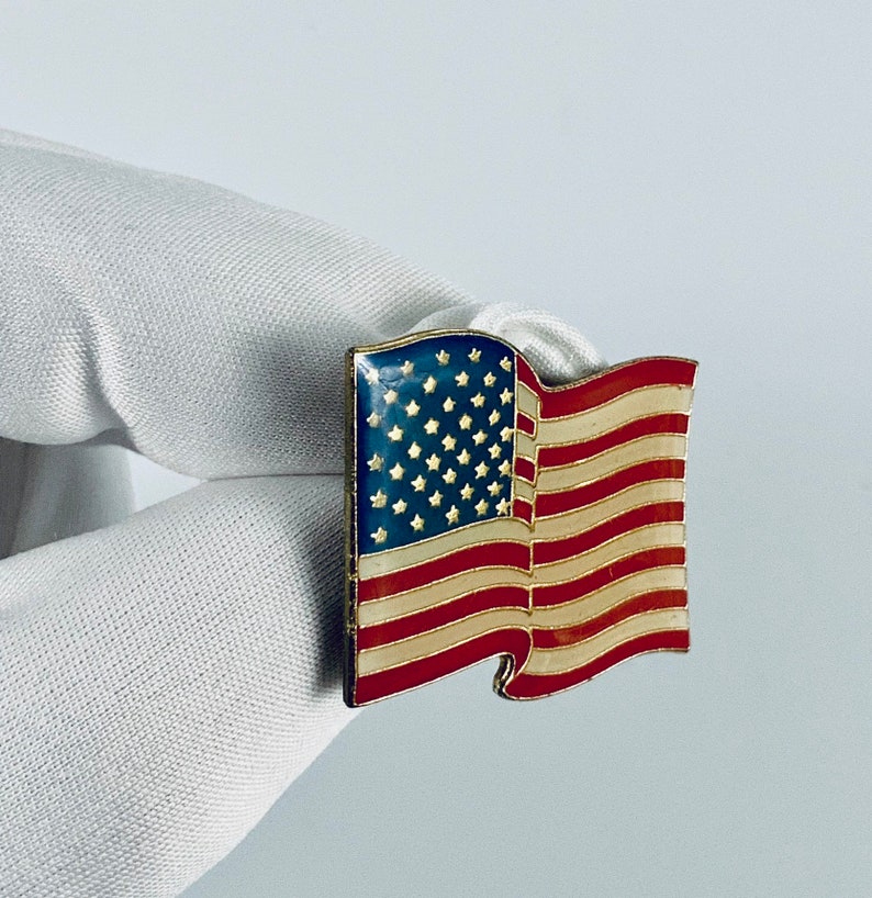 Vintage Patriotic Lapel Pins American Flag V for Etsy UK