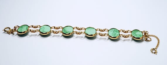 Peking Glass Bracelet, Peking Glass Jewelry, Czec… - image 5