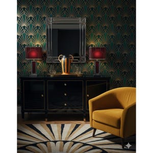 Jarrón de cerámica checa Art Déco vintage Ditmar Urbach Alienware n.° 10914, decoración en negro y naranja.