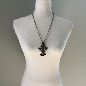 Vintage Larry Vrba for Castlecliff Maya/Inca Pre-Columbian Bird Pendant Necklace