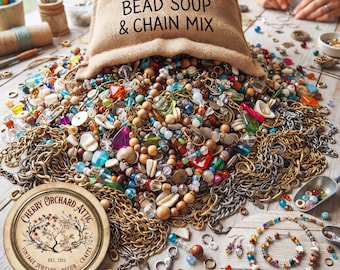 450 gram gerecyclede kralenmix en kettingen, sieradenrestanten, gemengde metalen kettingen, onderdelen voor doe-het-zelfprojecten, sieraden maken en knutselfeestjes voor kinderen