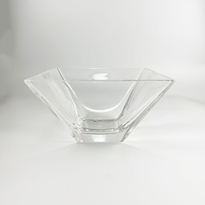 Tiffany & Co Metropolis Art Deco Crystal Bowl | Large Square Glass Dish | Modern Table Console Decor | Luxury Glassware | Gift image 7
