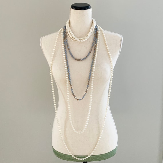 Classy Vintage Style Coco Chanel Inspired Layered Pearl Necklace  Длинное  ожерелье, Жемчужное ожерелье, Аксессуары