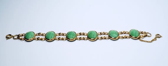 Peking Glass Bracelet, Peking Glass Jewelry, Czec… - image 2