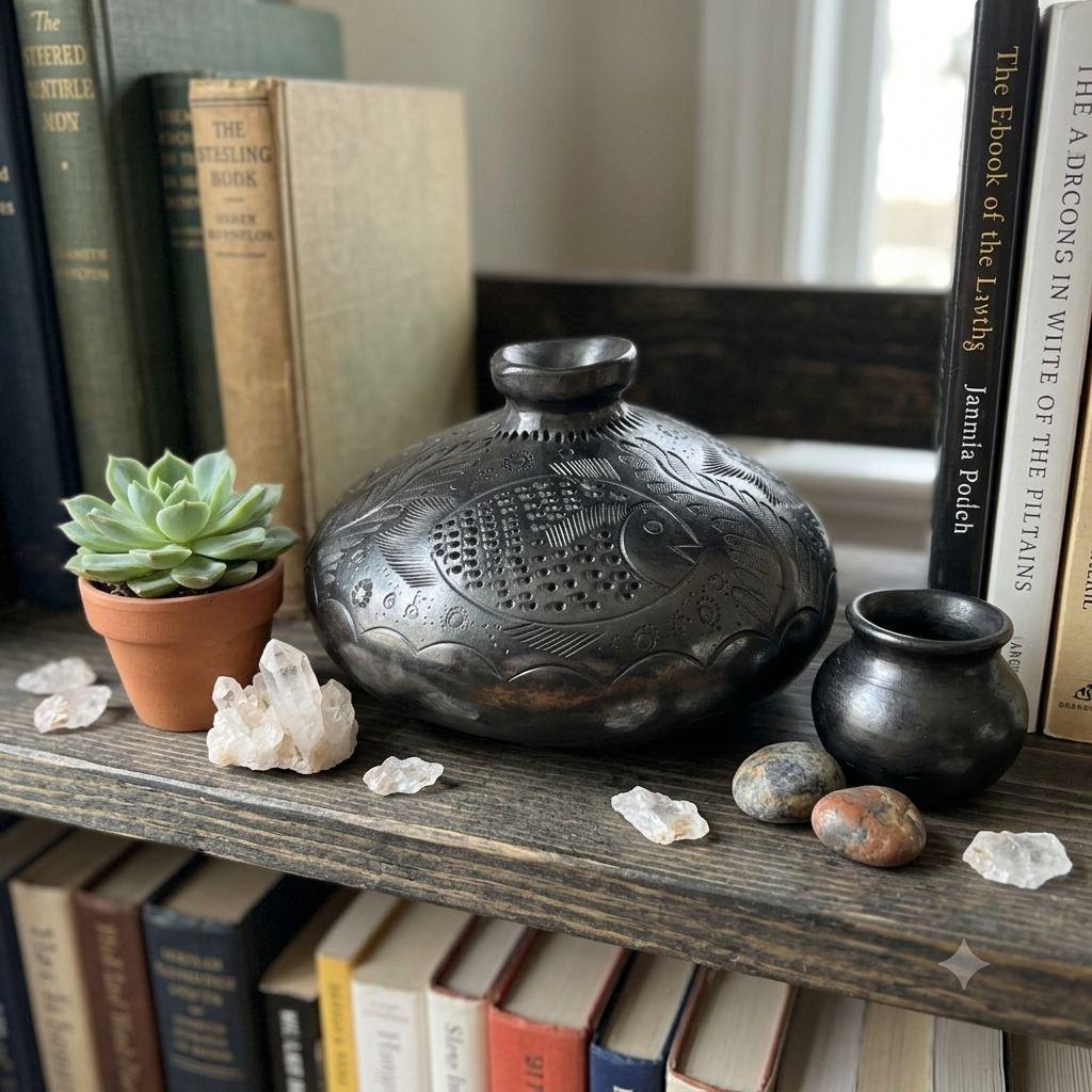Barro negro pot - Etsy 日本