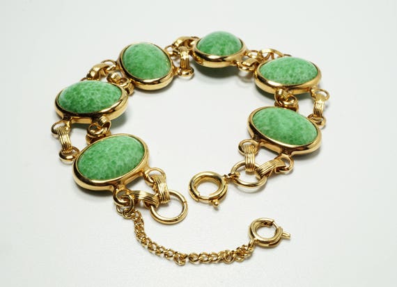 Peking Glass Bracelet, Peking Glass Jewelry, Czec… - image 3