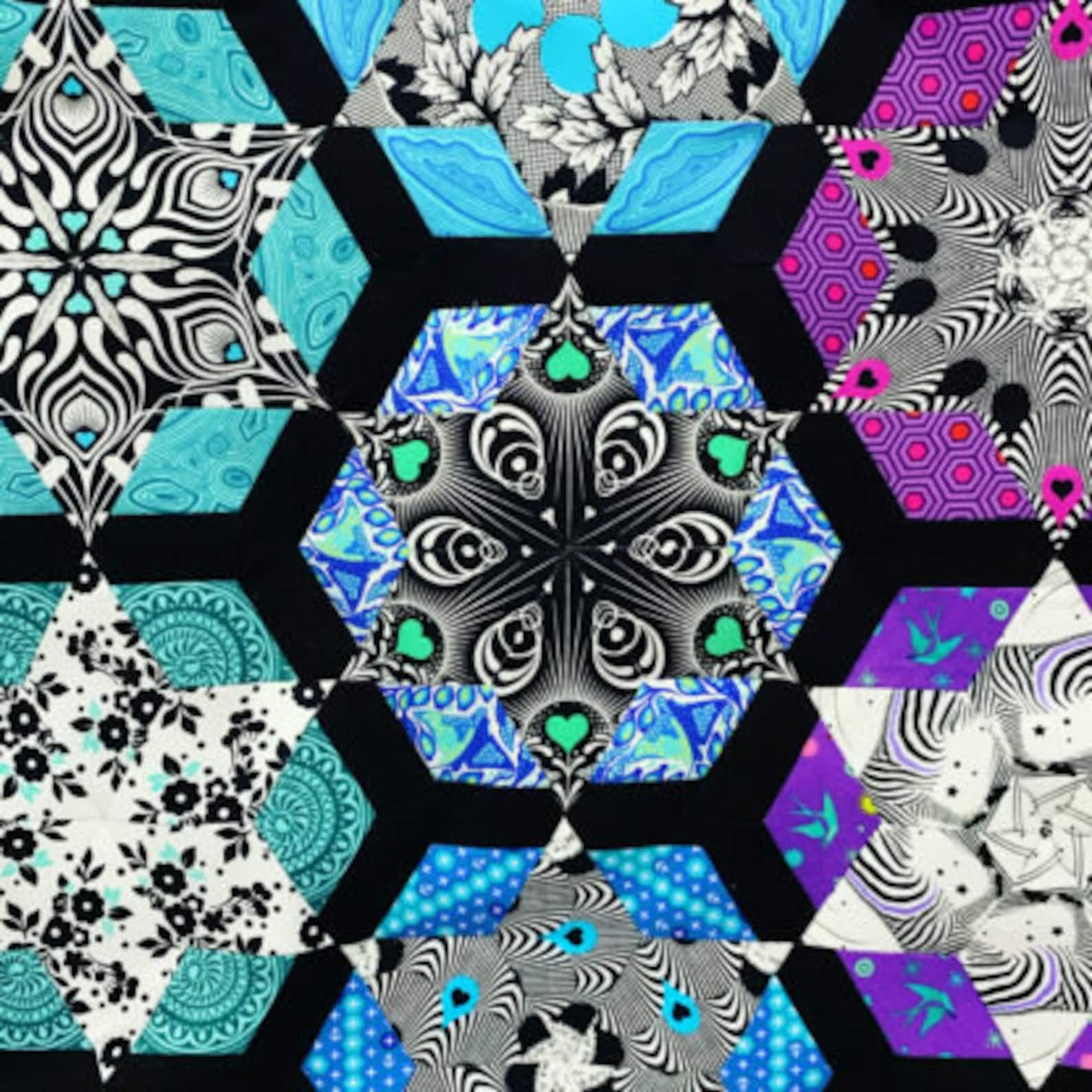 Spellbound EPP Quilt Kit by Joanna Marsh English Paper Etsy Australia