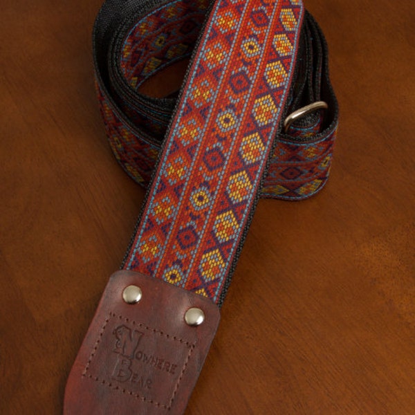Red/Yellow/Purple Guitar Strap
