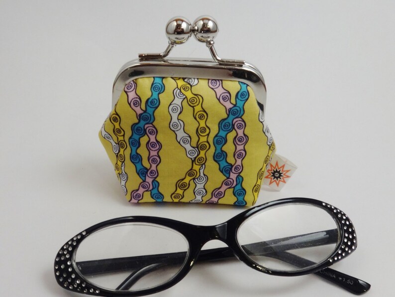 Ring Holder Teeny Tiny Bike Chain Jewelry Pouch Biker Gift Kids lock pouch Ring Bearer Biker Wedding Bicycle Pouch -Trinket Holder