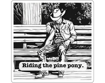 Riding the Pine Pony Sticker