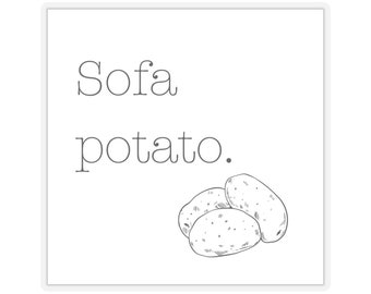 Sofa Potato Sticker