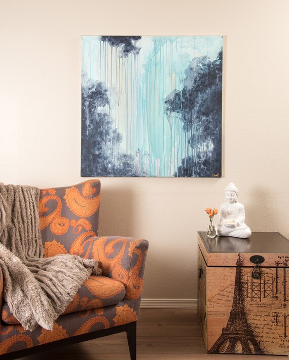 Original Acrylic Abstract Painting Acrylic Drip Painting The Etsy