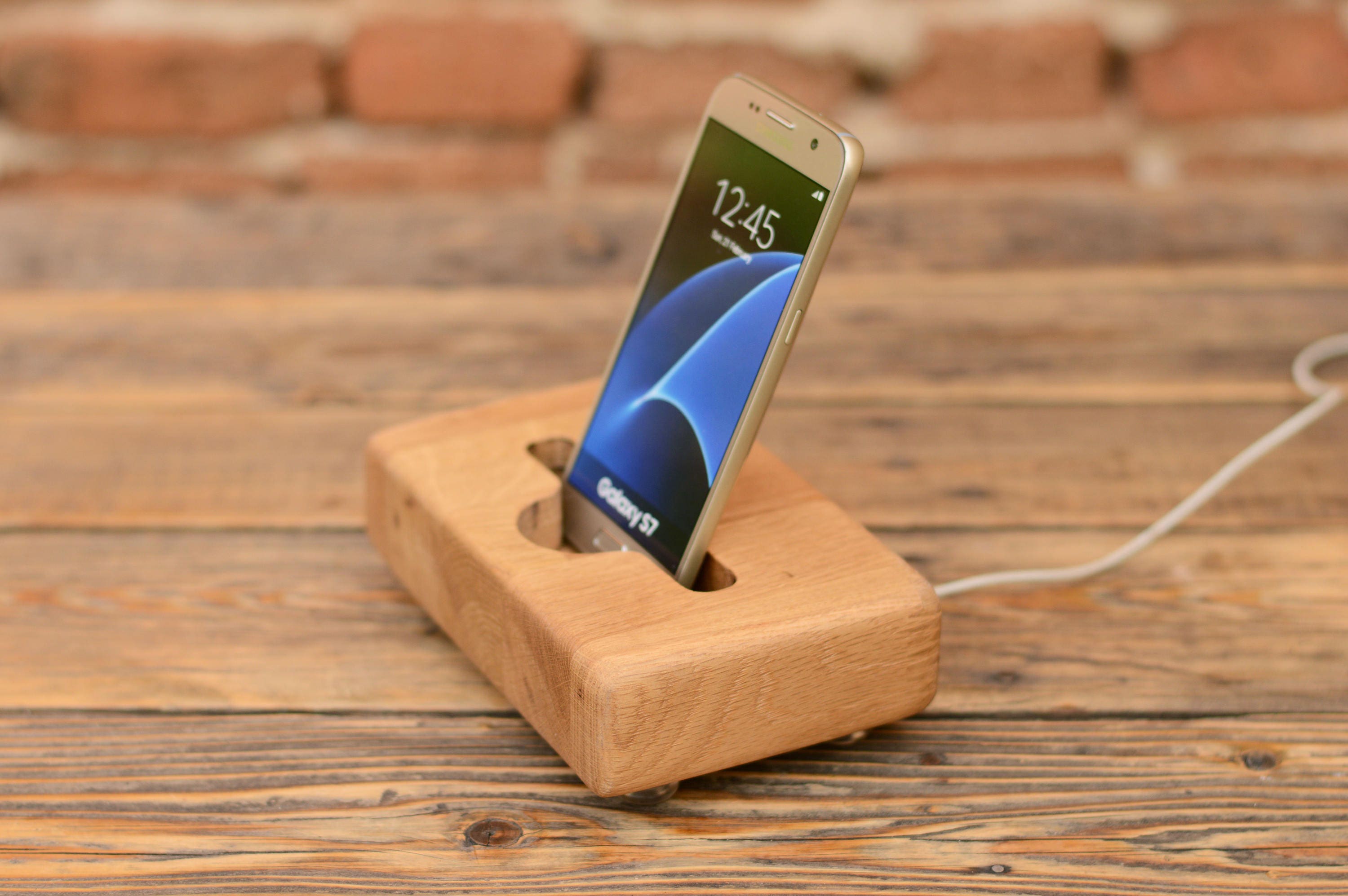 Iphone 7 Stand Wooden Phone Holder Iphone XR Dock Samsung | Etsy Australia