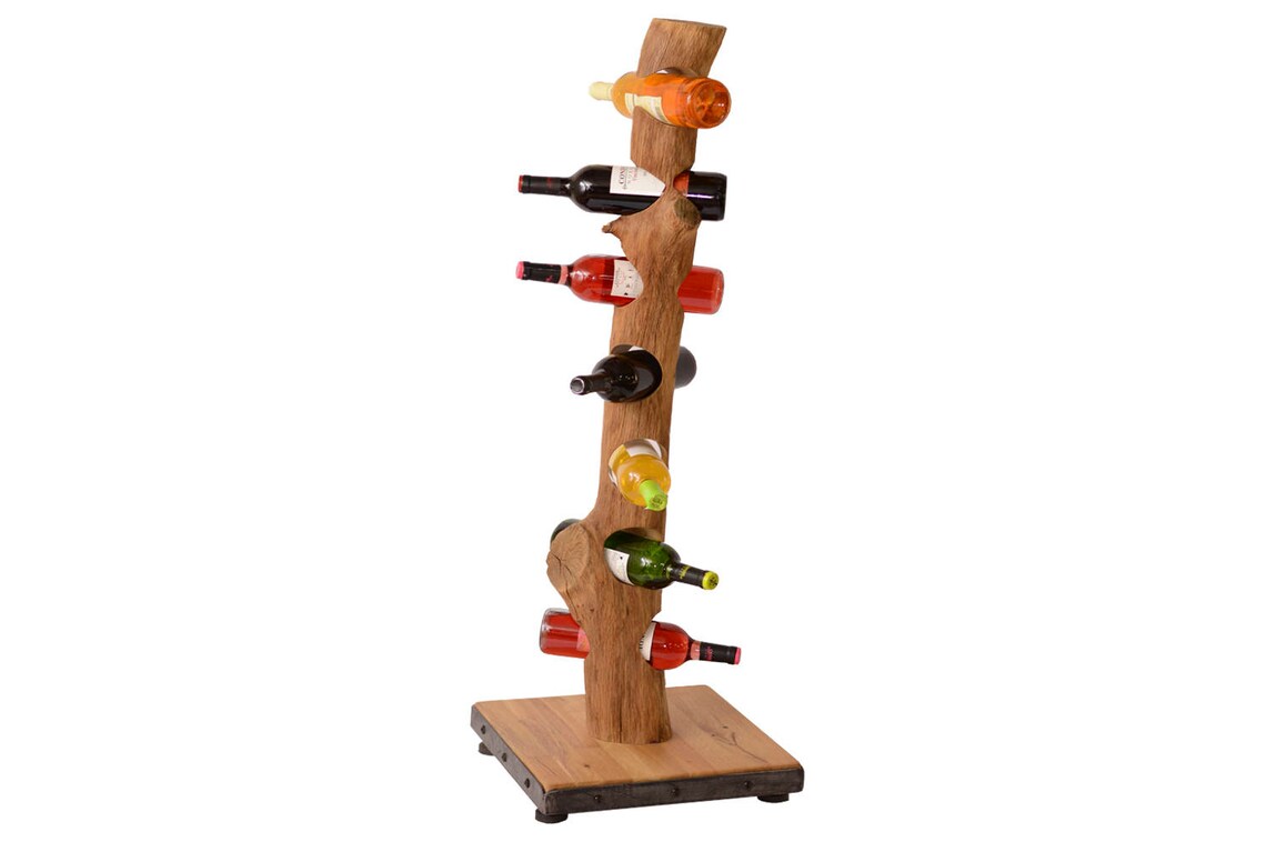 Riddling Wine Rack Oak Wood Wine Rack Wooden Wine Shelf Etsy