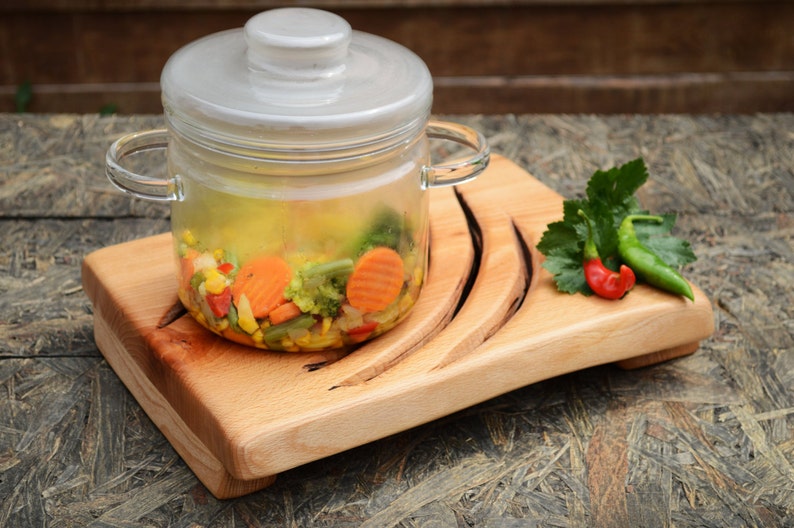 Wooden Kitchen Rack Hot Pot Stand Kitchen Accesories Hot Etsy