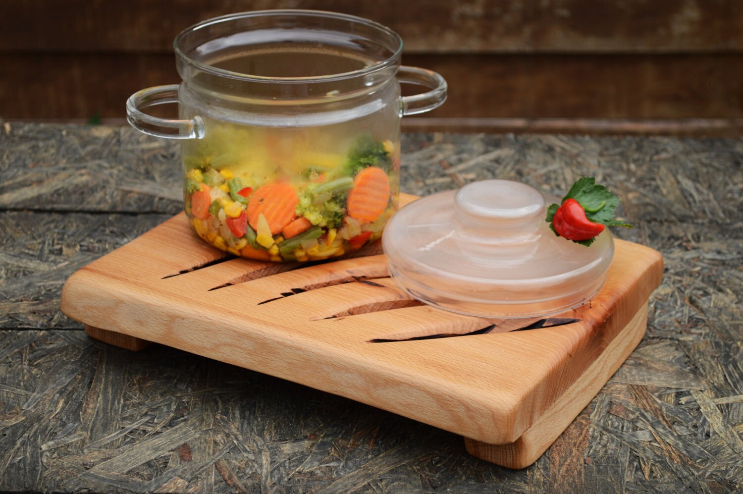 Wooden Kitchen Rack Hot Pot Stand Kitchen Accesories Hot Etsy