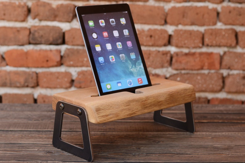 iPad stand iPad station Modern iPad holder Gift ideas iPad wooden stand iPad dock