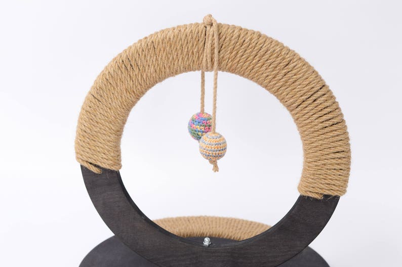 Cat scratcher Scratch pad Cat toy Scratch stand Cat Etsy