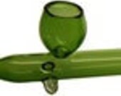 Glass Peace Pipe Green Original New Design Free Shipping