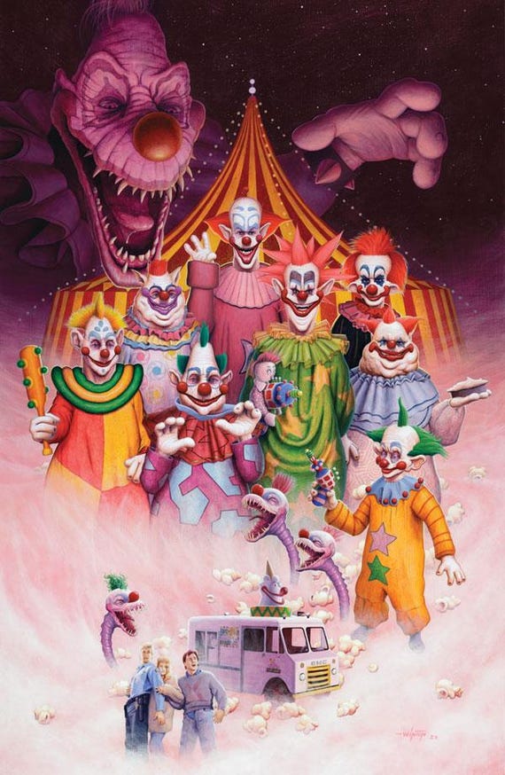 Print: Killer Klowns From Outer Space - Etsy