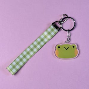 Acrylic Lanyard Keychain - Frog
