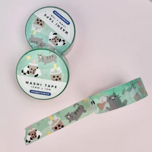 Boba Pets - Cute Animal Washi Tape - Journaling, Stationery