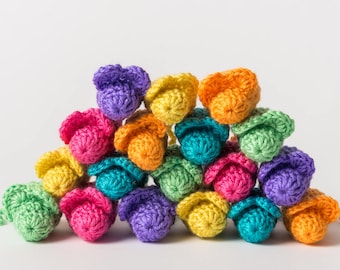 Bright Catnip Mice (2)| unique cat toy| handmade cat toys| crochet mouse toy