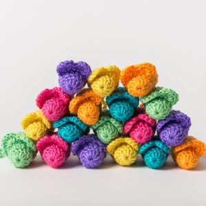 Bright Catnip Mice (2)| unique cat toy| handmade cat toys| crochet mouse toy