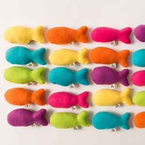 Tropical Catnip Fish 3-Pack| catnip fish toys| handmade catnip fish| cat toy multi pack