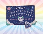 Halloween Spirit Board Catnip Mat with Planchette Cat Toy