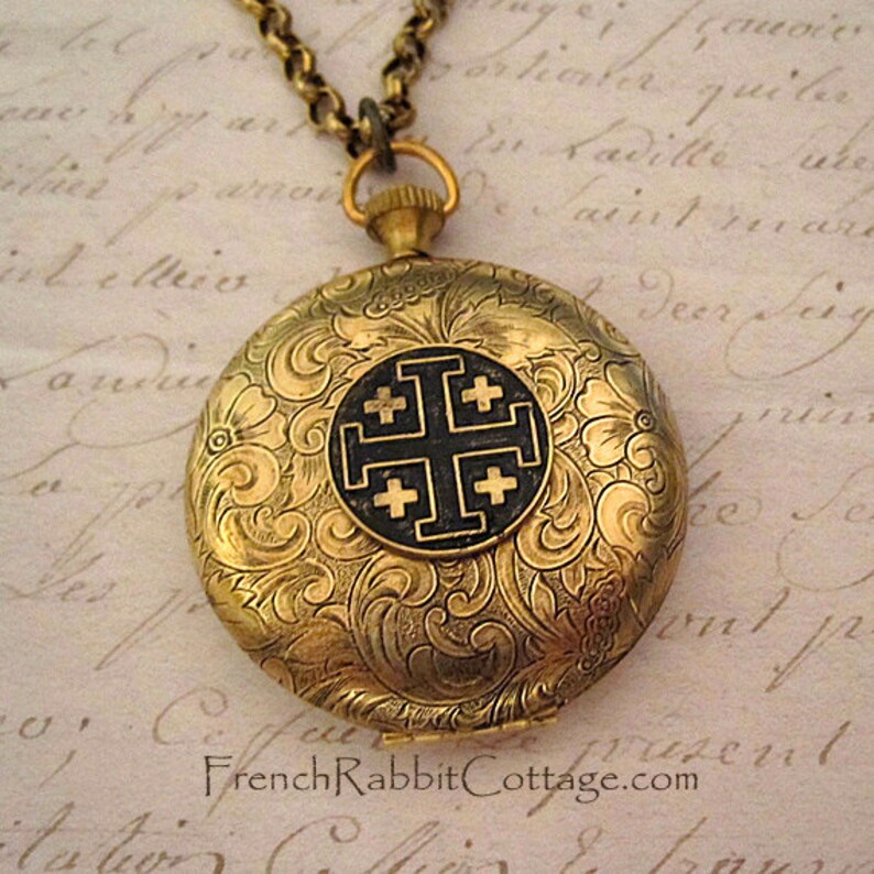 Jerusalem Cross Necklace. Christian Religious Jewelry Etsy