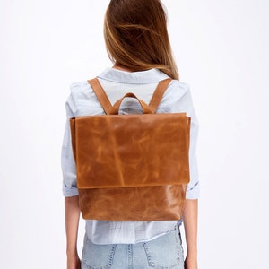 Leather Backpack Women, Laptop Backpack Bag, Messenger Backpack Bag, Laptop Bag, Diaper Bag, Leather Backpack Purse, Personalized Bag, Mayko image 1