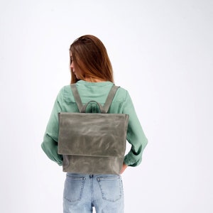 Leather Backpack Women, Diaper Bag, Laptop Backpack, Messenger Backpack, Laptop Bag, Messenger Bag, Backpack Diaper Bag Personalized, MAYKO image 1